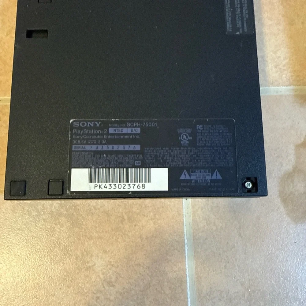 Sony PlayStation 2 Slim Consoles in Black (Pair) parts only